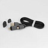 S Box Micro USB kabl + Lightning adapter 2in1, 1.5m (Crna) | Eponuda.com