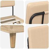  Bračni krevet s uzglavljem Sonoma hrast i krem 200 x 200 cm - Hrast sonoma 200 x 200 cm | shoptok.hr
