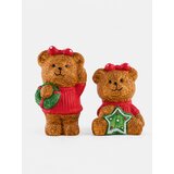 Sinsay Stojeće božićne dekoracije u obliku medvjedića 2 pack | shoptok.hr