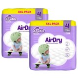 Violeta pelene double care giga air dry 4 maxi 7-18kg 104kom x 2 kom