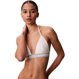 Calvin Klein Jeans Kopalke ločene HALTER TRIANGLE LV00Q61214 Bela Cene