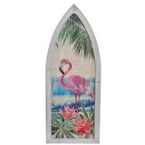  Dekoracija za steno DKD Home Decor Les Roza flamingo Tropical Cene