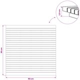  Gornji dio stola 90 x 90 x 3,5 cm Četvrtasti Čvrsto teak drvo | shoptok.hr