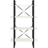 Ormarić za knjige s 4 razine bijeli 80x30x140 cm od borovine | Eponuda.ba