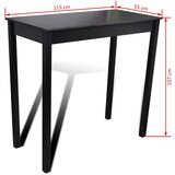 vidaXL Barska Miza s 4 Barskimi Stoli Bele Barve | Shoptok.si