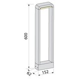 Brilagi LED Spoljašnja lampa BARI LED/10W/230V 4000K IP65 60 cm antracit | Eponuda.com