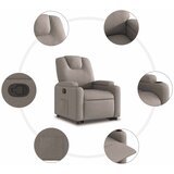  Naslonjač na podizanje od tkanine smeđesivi | shoptok.hr