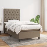  Krevet s oprugama i madracem smeđesivi 80x200 cm od tkanine | shoptok.hr