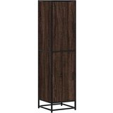 vidaXL Visoka omara rjavi hrast 35,5x35x139 cm inž. les in kovina, (22010284) | Shoptok.si