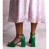 Gemre Green heeled sandals Vesna | ePonuda.com