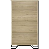 vidaXL Knjižna omara sonoma hrast 80x31x137,5 cm inženirski les | Shoptok.si