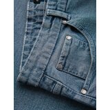 Ombre Men's denim shorts with rolled up leg - light blue | shoptok.hr