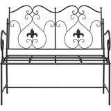  Vrtna klupa Crna 104 x 54 x 93 cm Čelik | shoptok.hr