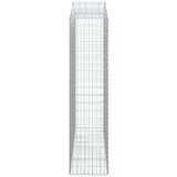  Lučne gabionske košare 4 kom 200x50x200/220cm pocinčano željezo | shoptok.hr