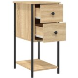  Noćni ormarić boja hrasta 32 x 42 x 70 cm od konstruiranog drva | shoptok.hr