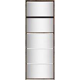 Ormarić za cipele sa zrcalom 5 razine boja hrasta 63x17x169 5cm | shoptok.hr
