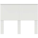 vidaXL Vzglavje z vzglavjem Bela 120 cm Konstruiran les | Shoptok.si