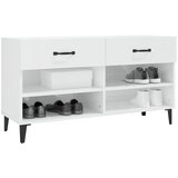 Ormarić za cipele sjajni bijeli 102x35x55 cm konstruirano drvo | Eponuda.ba