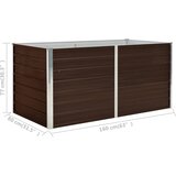  Povišena vrtna gredica smeđa 160 x 80 x 77 cm pocinčani čelik | shoptok.hr