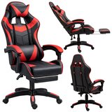  Gaming stolica sa osloncem za noge LE TOY - crvena Cene