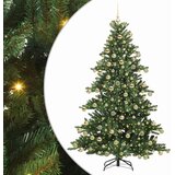 vidaXL Umjetno božićno drvce s nogom with LEDs s stalakom 180cm PVC | shoptok.hr