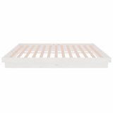  Okvir za krevet od masivnog drva bijeli 140 x 200 cm | shoptok.hr