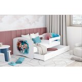  Dječji krevet LUKI DESIGN Snow s ladicom 140x80 cm, bijeli, s madracem od PE pjene 8 cm | shoptok.hr