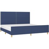  Okvir za krevet bez madraca plavi 200x200 cm od tkanine | shoptok.hr