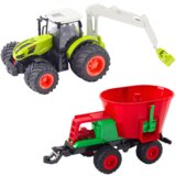 Traktor na daljinsko upravljanje s sijačicom - zeleno/crveni | shoptok.hr