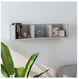  Stenska polica za CD plošče betonsko siva 75x18x18cm iverna pl. | Shoptok.si