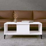 vidaXL Klubska mizica bela 90x50x36,5 cm inženirski les Cene