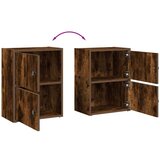 vidaXL Knjižna omara dimljeni hrast 40x24x52 cm inženirski les | Shoptok.si