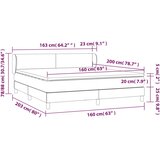  s oprugama i madracem sivi 160x200 cm od umjetne kože | shoptok.hr