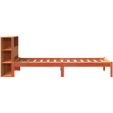 vidaXL Krevet s regalom za knjige bez madraca 100 x 200 cm od borovine | shoptok.hr