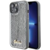 Guess KOVINSKI OVITEK SEQUIN SCRIP ZA IPHONE 15 - OVITEK SREBRN, (22064463) | Shoptok.si