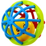  Senzorna gumena lopta - zvečka - šarena | shoptok.hr