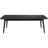 White Label Črna mizica z mizno ploščo v hrastovem dekorju 60x120 cm Fabio – | Shoptok.si