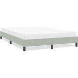  Okvir kreveta bez madraca svijetlo sivi 140x220 cm baršun | shoptok.hr