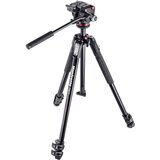 Manfrotto 190X3 aluminijasto 3-sekcijsko stojalo z xpro fluid video glavo, (20845446) Cene
