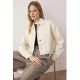 TRENDYOLMILLA ženska jakna model Twoaw26Mo00086, Ecru Cene