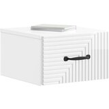  Stenski nočni omarici 2 pcs Bela visok sijaj 34,5 x 33 x 20 cm, (5000209801) | Shoptok.si