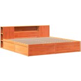vidaXL Okvir kreveta bez madraca voštano smeđi 200x200 cm od borovine | shoptok.hr