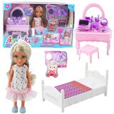  Lutka za igru Anlily sa krevetićem i toaletnim stolićem - 13 cm | shoptok.hr