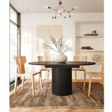 Bonami Selection Okrogla raztegljiva jedilna miza v hrastovem dekorju ø 115 cm Malaga – | Shoptok.si