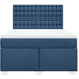  Krevet s oprugama i madracem plavi 160x200 cm od tkanine | shoptok.hr