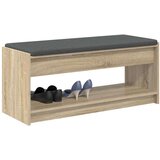  Klupa za hodnik s jastukom Sonoma hrast 100 x 38 x 46 cm | shoptok.hr