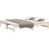  Dnevni ležaj na izvlačenje 2 x (90 x 200) cm masivna borovina | shoptok.hr