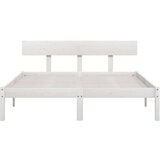  Posteljni okvir bel iz trdne borovine 135x190 cm UK Double, (20644264) | Shoptok.si