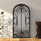  Ogledalo crno 70 x 30 cm željezno za unutarnju upotrebu Cijene
