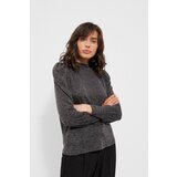 Moodo Melange sweatshirt with puffs - graphite | Shoptok.si